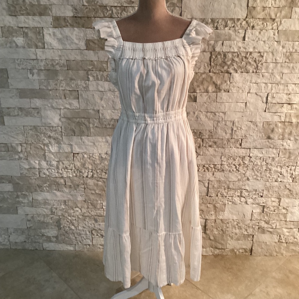 Matilda Jane Good Hart "DeSoto" Striped Smocked Midi Dress